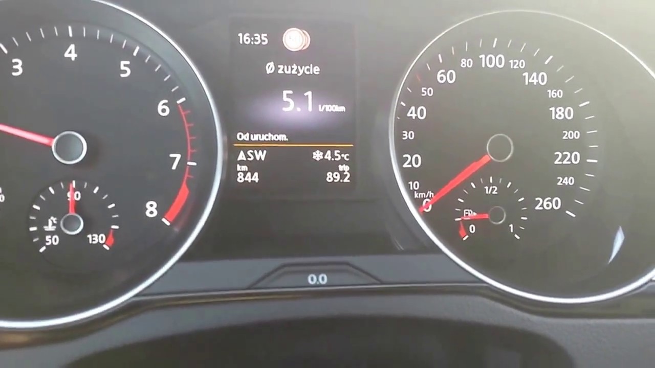 VW Passat B8 1.8 TSI 180hp stock acceleration 0-100-160 km/h